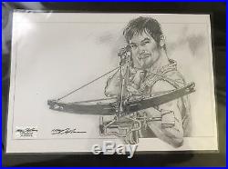 2 Neal Adams Walking Dead sketch print signed & Authentic Approved! Comic Con