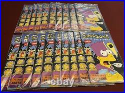 20 Simpsons Comics and Stories #1 Sealed with Poster Investor Lot 1993