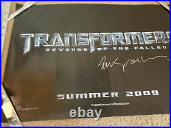 2009 Transformer 1 movie Comic book poster signed by BILL SIENKIEWICZ