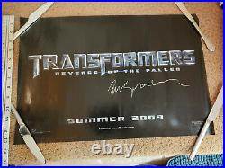 2009 Transformer 1 movie Comic book poster signed by BILL SIENKIEWICZ