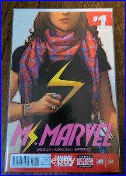 2014 Ms. Marvel Lot of 16 Issues 1st Prints & Bonus LCS Poster and Secret Love 1