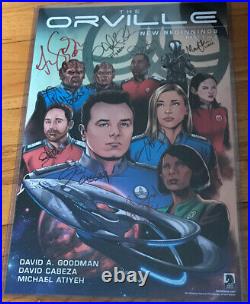 2019 Nycc Ny Comic Con The Orville #1 Cast Signed Book & Poster 10 Autos Nice