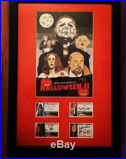 20x28 Autographed Halloween 2 Original Art Movie Poster Michael Myers Artist TK