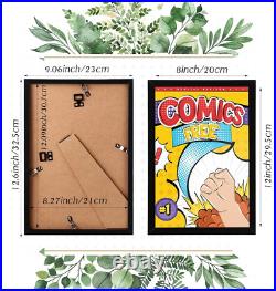 24 Pack Comic Book Frame Wall Display Mounted Tabletop Display Storage Picture F