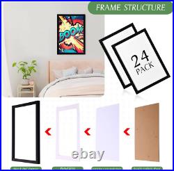 24 Pack Comic Book Frame Wall Display Mounted Tabletop Display Storage Picture F