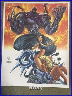 28 X 22 The Tenth lithograph Tony Daniel 1997 Marlo Mounts Comic Art Poster