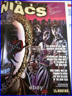 2x-signed Robert Englund 2001 Maniacs Poster + Special #1 Red Foil Variant