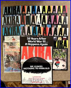 32 AKIRA Comics + Promo Poster. Epic. NM. 1-25, 27-31, 33. Art of AKIRA