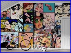 3D USA Comic Book Poster Collage Wall Murals Wallpaper Murals Wall Sticker