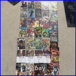 40 Marvel Comics Poster Book Hulk Daredevil Spiderman X-men & Civil War 4 Signed