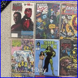 40 Marvel Comics Poster Book Hulk Daredevil Spiderman X-men & Civil War 4 Signed