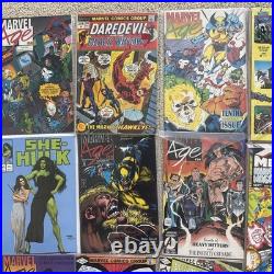 40 Marvel Comics Poster Book Hulk Daredevil Spiderman X-men & Civil War 4 Signed