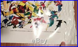 50x50 inch Marvel Universe poster by Ed Hannigan and Joe Rubenstein from 1988