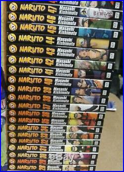 57 book Lot 1-50 + extras Naruto Shonen Jump Manga box set vol 1-27 poster viz