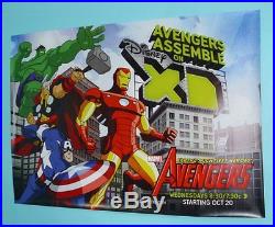 68x47 Avengers XD Marvel cartoon promo posterIron Man/Captain America/Hulk/Thor