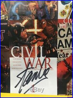 70 Years of Marvel poster Signed by Stan Lee