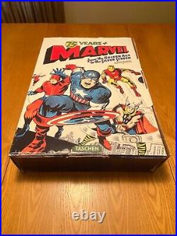 75 Years of Marvel Comics From the Golden Age Roy Thomas Mint in Box w Poster