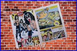 A Marvel Super Special KISS Comic Book No 2 1978 EXCELLENT Poster withStains