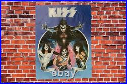 A Marvel Super Special KISS Comic Book No 2 1978 EXCELLENT Poster withStains