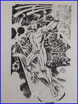 A black-and-white, hand-signed Jack Kirby artwork Marvel Magazine Covers, Action