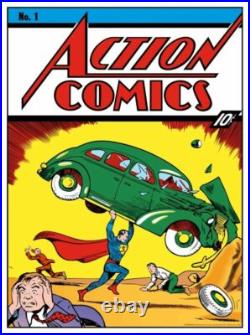 ACTION COMICS #1 Cover Art Screen Print Bottleneck Superman 80th Poster Mondo