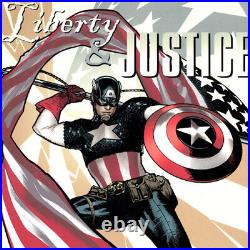 ADAM HUGHES Signed ART PRINT Captain America #1 SDCC Variant AUTOGRAPHED Poster