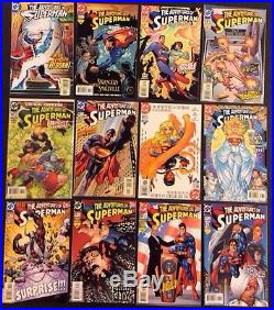ADVENTURES OF SUPERMAN #500 600+ Full Run Comic Books #500 White Poly +Poster