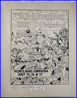 ALL AMERICAN COMIC BOOK CONVENTION Limited Print SIGNED by ALEX SCHOMBURG! 1976