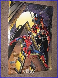 AMAZING SPIDERMAN 1995 Poster SIGNED by STAN LEE Marvel Comics/Movie