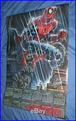 AMAZING SPIDERMAN Vintage 1995 Poster SIGNED by STAN LEE John Romita Jr Art