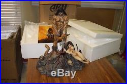 ARH Studios Frazetta Barbarian EX 1/4th Scale Statue #17 Signed with Poster