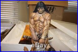 ARH Studios Frazetta Barbarian EX 1/4th Scale Statue #17 Signed with Poster
