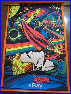 ASTRAL THOR (1971) MARVEL THIRD EYE black light poster TE 4006 Jack Kirby