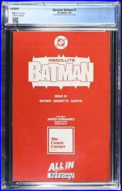 Absolute Batman #1 Akira Homage B&W Sketch Edition LTD 2000 CGC 9.8