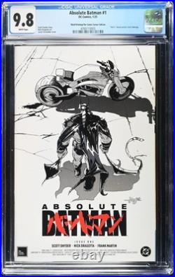 Absolute Batman #1 Akira Homage B&W Sketch Edition LTD 2000 CGC 9.8