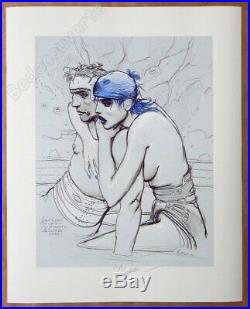 Affiche Bilal Enki Le couple Estampe pigmentaire 99ex signée 40x50 cm