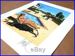 Affiche Loustal Estampe Pigmentaire Black Dog signée 75ex 40x50 cm