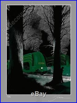 Affiche Sérigraphie Schuiten Atlantic 12.004 locomotive 200 ex signée 60x80 cm