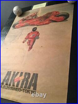 Akira Katsuhiro Otomo Original Poster 1987 Kodansha Very Rare Sale Japan