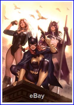 Alex Garner SIGNED Sideshow EXCLUSIVE Birds of Prey Art Print Batgirl Huntress