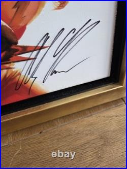 Alex Ross JLA gilclee on canvas LTD EDITION 18 0f 50 signed # W COA SIZE 38X36