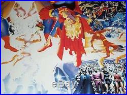 Alex Ross/Perez 65x29 Crisis poster 1JLA/Superman/Batman/Supergirl/Wonder Woman