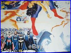 Alex Ross/Perez Crisis poster 1 JLA/Superman/Batman/Wonder Woman/Captain Marvel