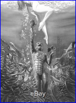 Alex Ross SIGNED Universal Monster Sideshow Art Print Creature From Black Lagoon
