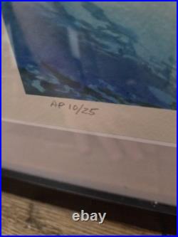 Alex Ross Superman origin PP Signed & # clampett COA 23x32 print.no frame