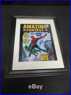 Amazing Fantasy #15 Framed Poster Print Signed By Stan Lee Fan Expo Canada W Coa