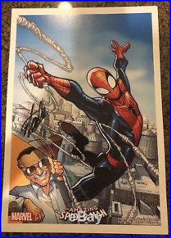 Amazing Spider-Man #1 Ramos Litho Signed by Stan Lee with COA Extremely Limited