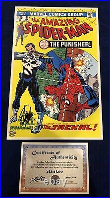 Amazing Spider-Man 129 Litho Signed by Stan Lee with COA John Romita Art LIMITED