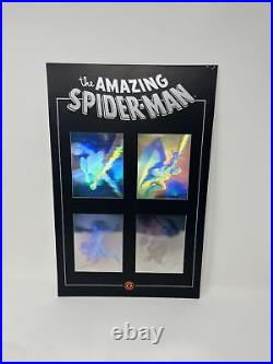 Amazing Spider-Man 1992 Signed Stan Lee 51/2500 4 Panel Holographic Poster Board