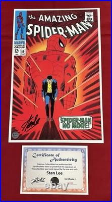 Amazing Spider-Man #50 Litho Signed by Stan Lee w COA! Romita Art Not A Comic
